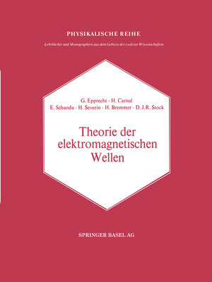 cover image of Theorie der elektromagnetischen Wellen
